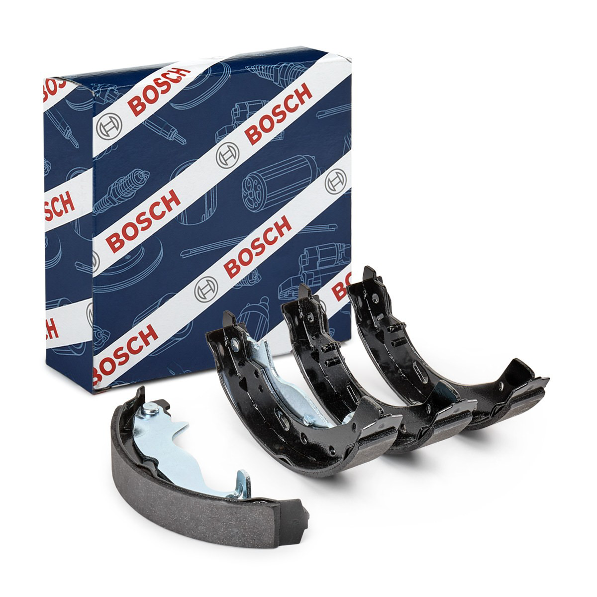 Колодки гальмові задні, барабанні Bosch 0986487767 ціна, від 26.16 USD