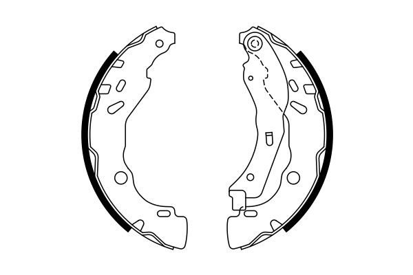 Купити 0986487771 Bosch Колодки гальмові задні, барабанні