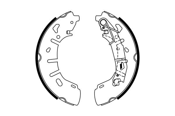 Колодки гальмові задні, барабанні Bosch 0986487773 ціна, від 43.55 USD
