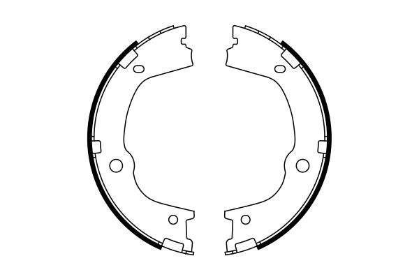 Колодки ручника / стоянкового гальма Bosch 0986487776 ціна, від 30.40 USD
