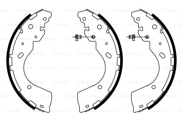 Колодки гальмові задні, барабанні 0986487922 Bosch