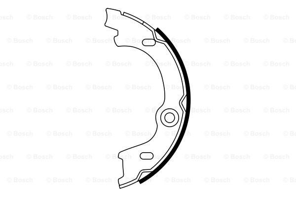 0986487926 Bosch Гальмівні колодки ручника