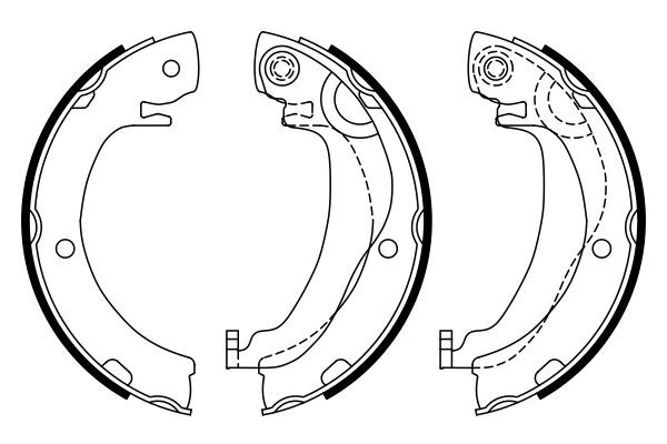 Колодки стоянкового гальма Bosch 0986487937