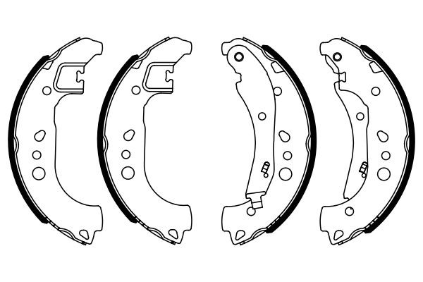 0986487959 Bosch Колодки гальмівні задні, барабанні