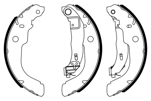 Колодки гальмові задні, барабанні Bosch 0986487960 ціна, від 34.10 USD