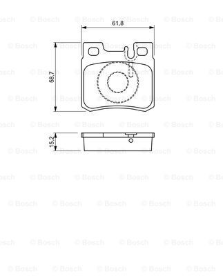 Задні гальмівні колодки Bosch 0986490260 ціна, від 16.12 USD