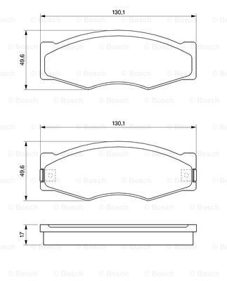 Купити 0986490990 Bosch Колодки гальмівні передні, дискові