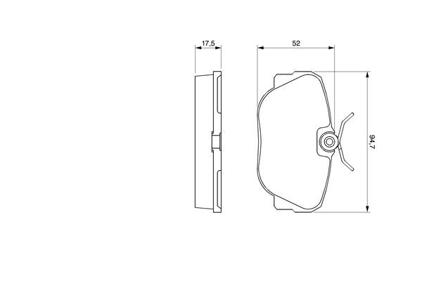 Купити 0986491730 Bosch Колодки гальмівні передні, дискові
