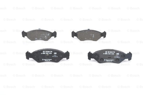 Купити 0986492020 Bosch Колодки гальмівні передні, дискові