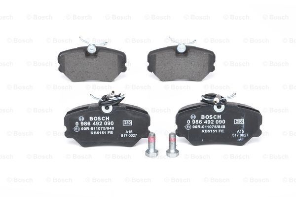 0986492090 Bosch Передні гальмівні колодки