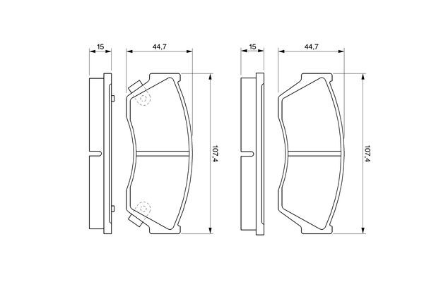 Гальмівні колодки Bosch 0986493340 ціна, від 15.48 USD