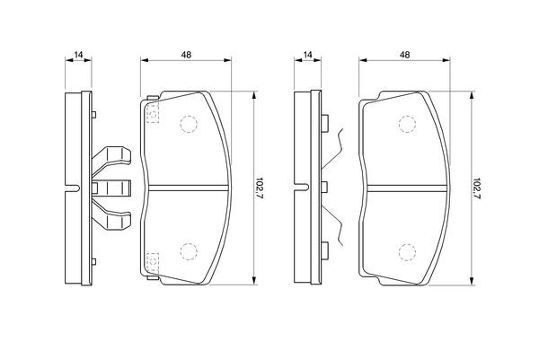 Гальмівні колодки Bosch 0986493390 ціна, від 12.16 USD