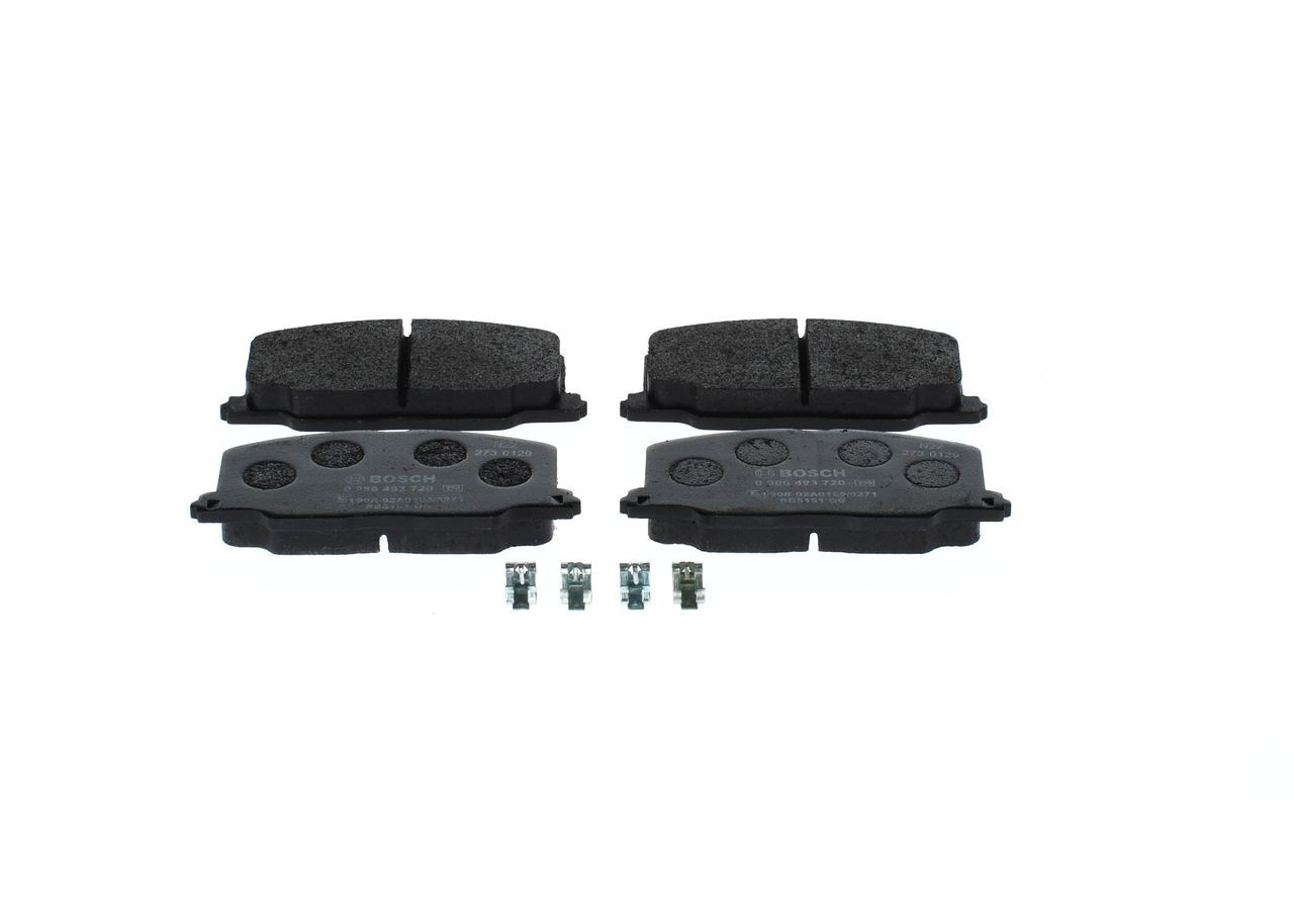 Купити 0986493720 Bosch Колодки гальмівні передні, дискові