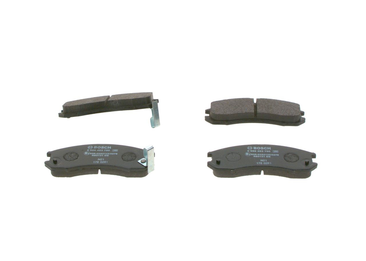 Купити 0986493790 Bosch Колодки гальмівні передні, дискові