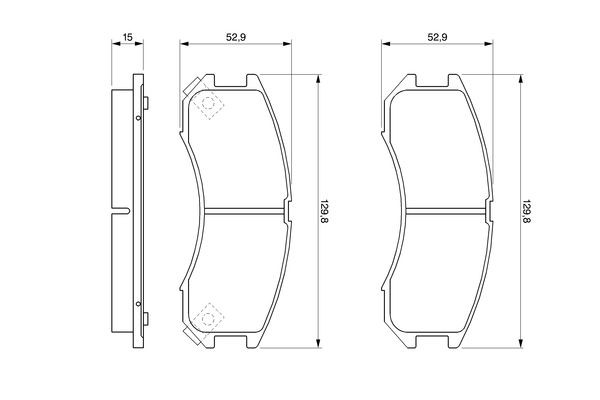 0986493790 Bosch Передні гальмівні колодки