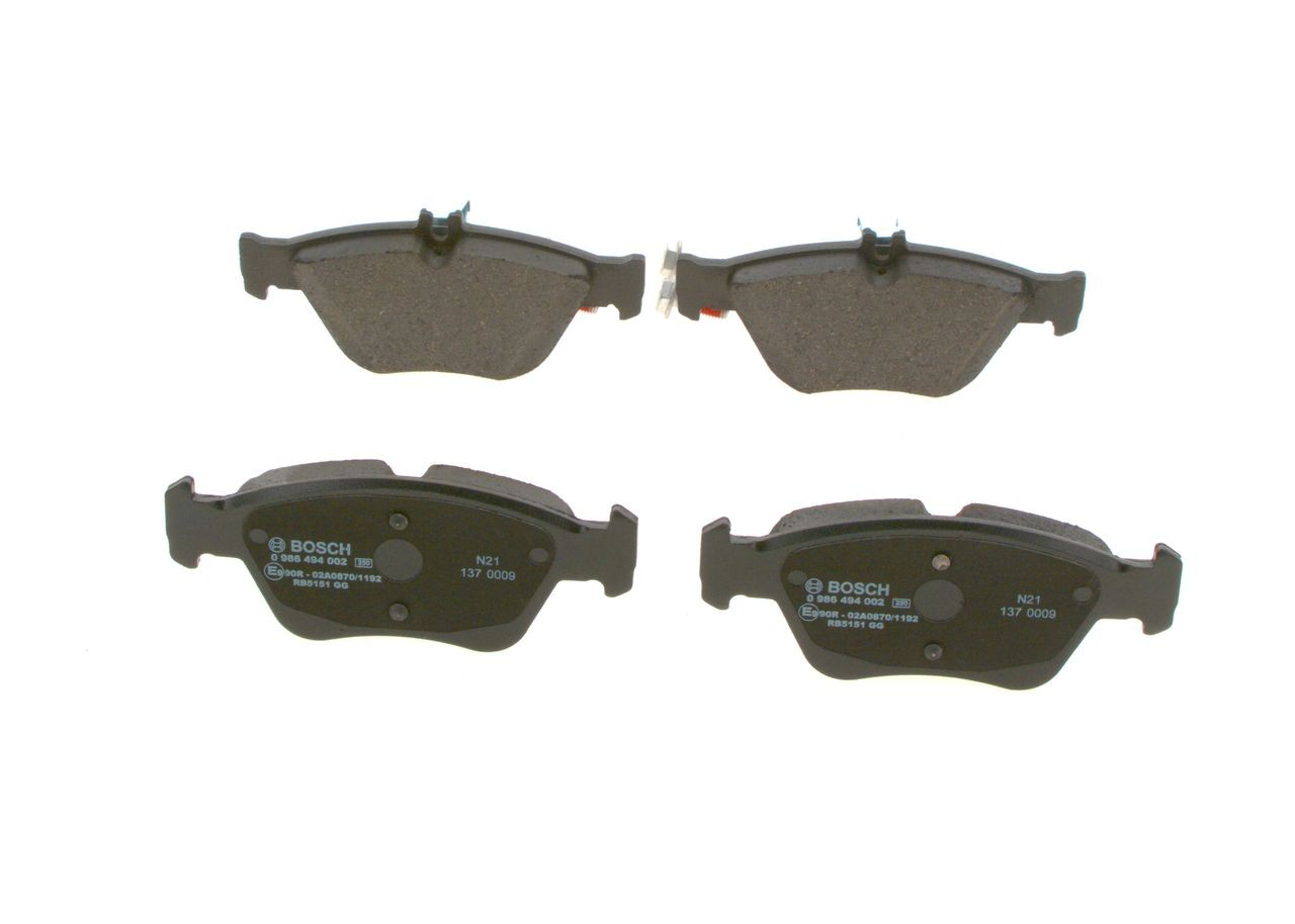 Передні тормозні колодки 0986494002 Bosch