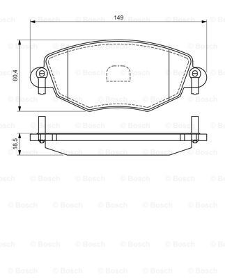 Купити 0986494026 Bosch Колодки гальмівні передні, дискові