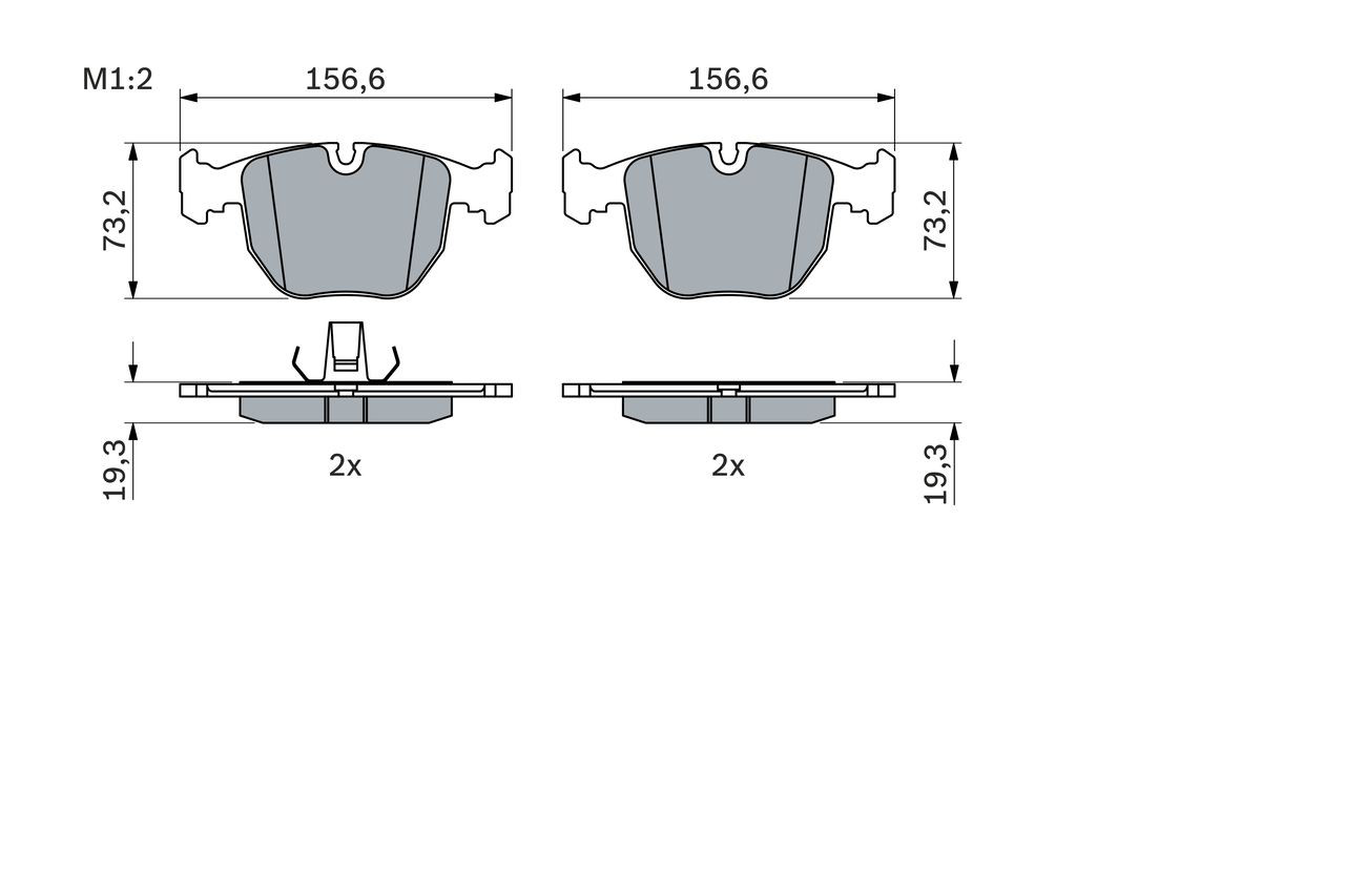 Гальмівні колодки Bosch 0986494028 ціна, від 42.01 USD