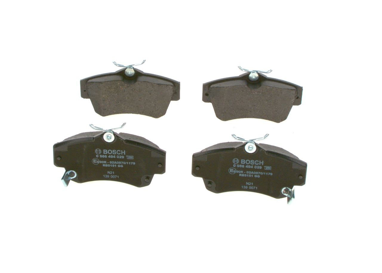 Передні тормозні колодки 0986494029 Bosch