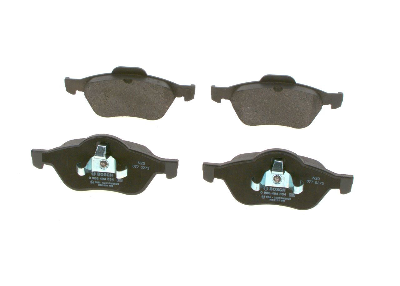 Передні тормозні колодки 0986494034 Bosch