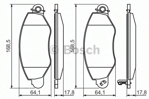 Тормозні колодки Bosch 0986494037