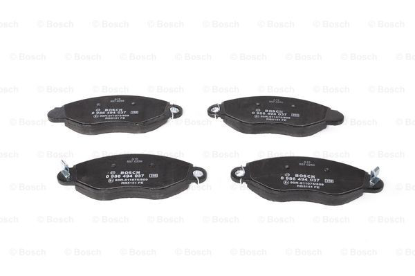 Передні тормозні колодки 0986494037 Bosch