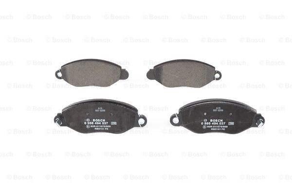 0986494037 Bosch Передні гальмівні колодки