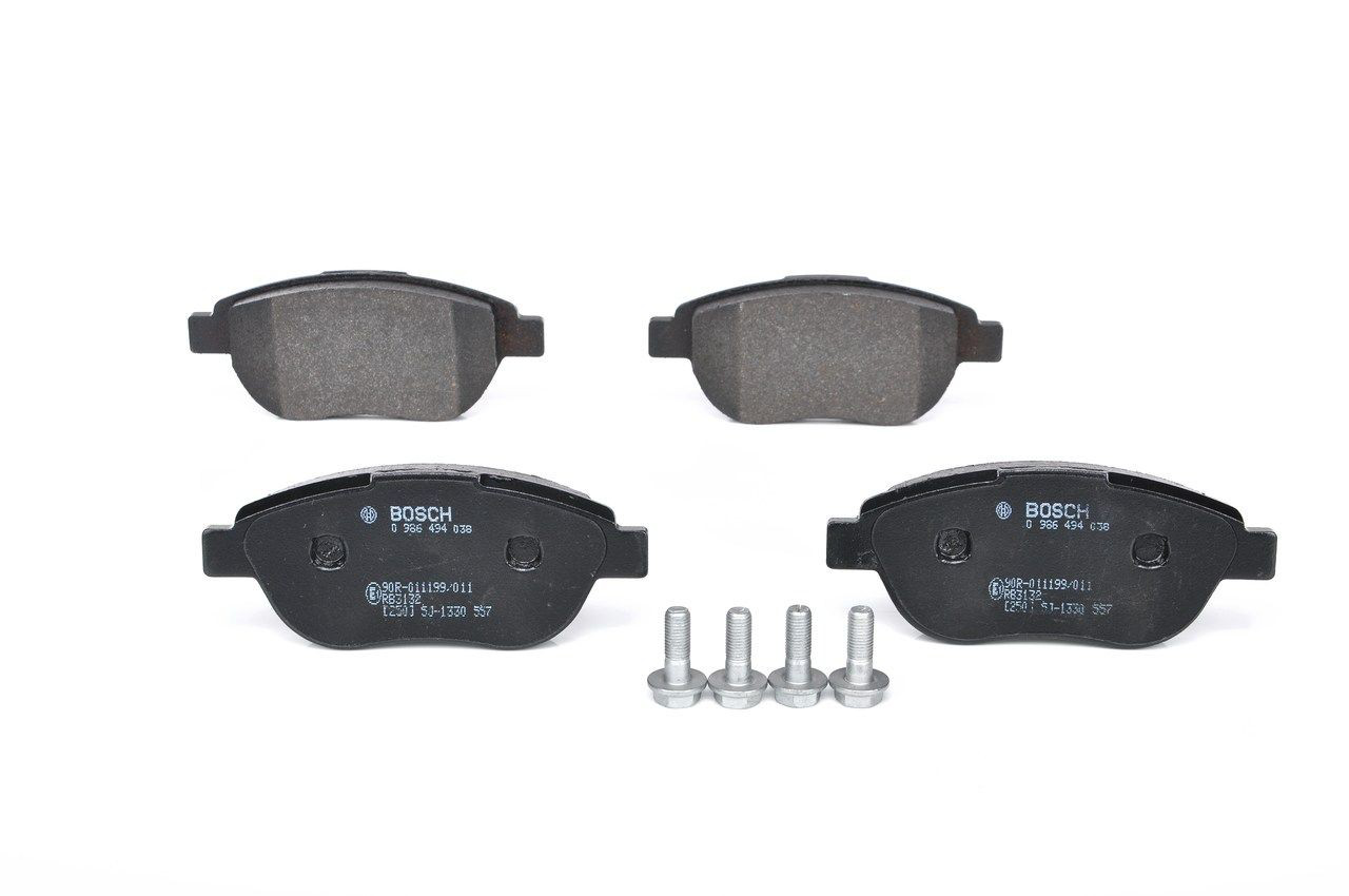Передні тормозні колодки 0986494038 Bosch