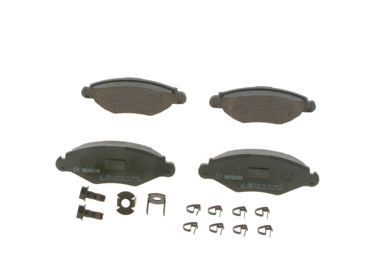 Передні тормозні колодки 0986494039 Bosch
