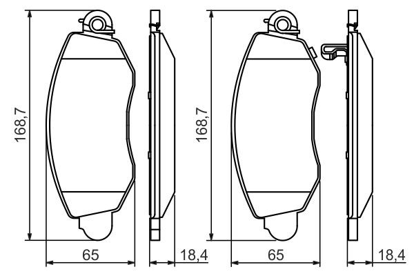 Купити 0986494047 Bosch Колодки гальмівні передні, дискові