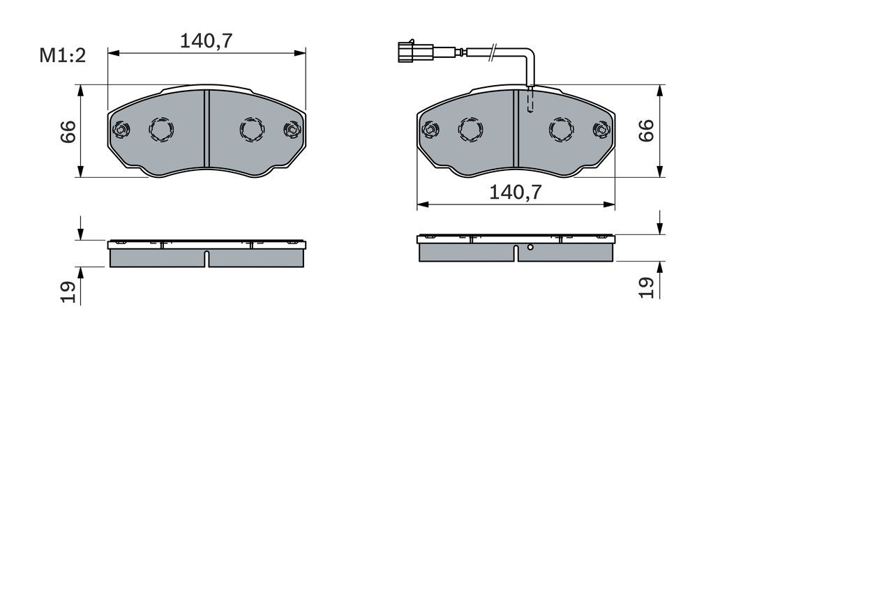 Купити 0986494048 Bosch Колодки гальмівні передні, дискові