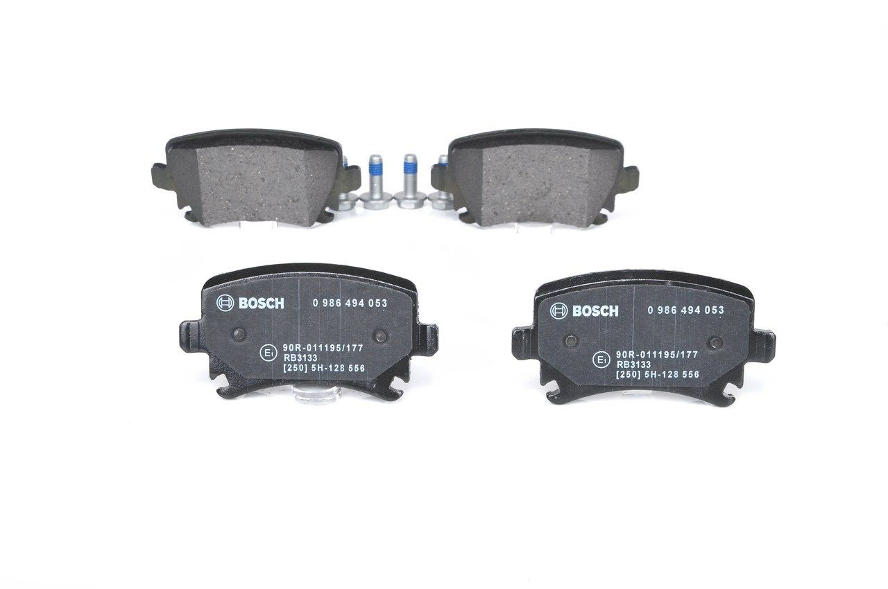 Задні гальмівні колодки 0986494053 Bosch