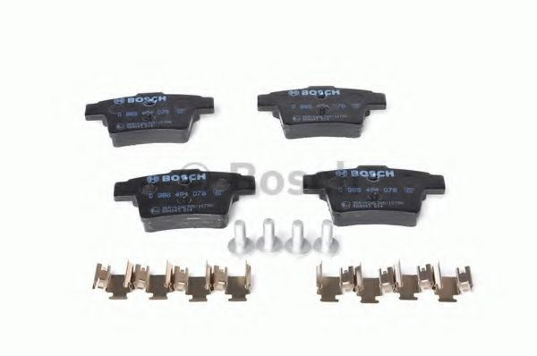 Задні гальмівні колодки 0986494076 Bosch