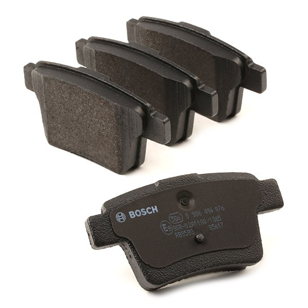 Задні гальмівні колодки 0986494076 Bosch