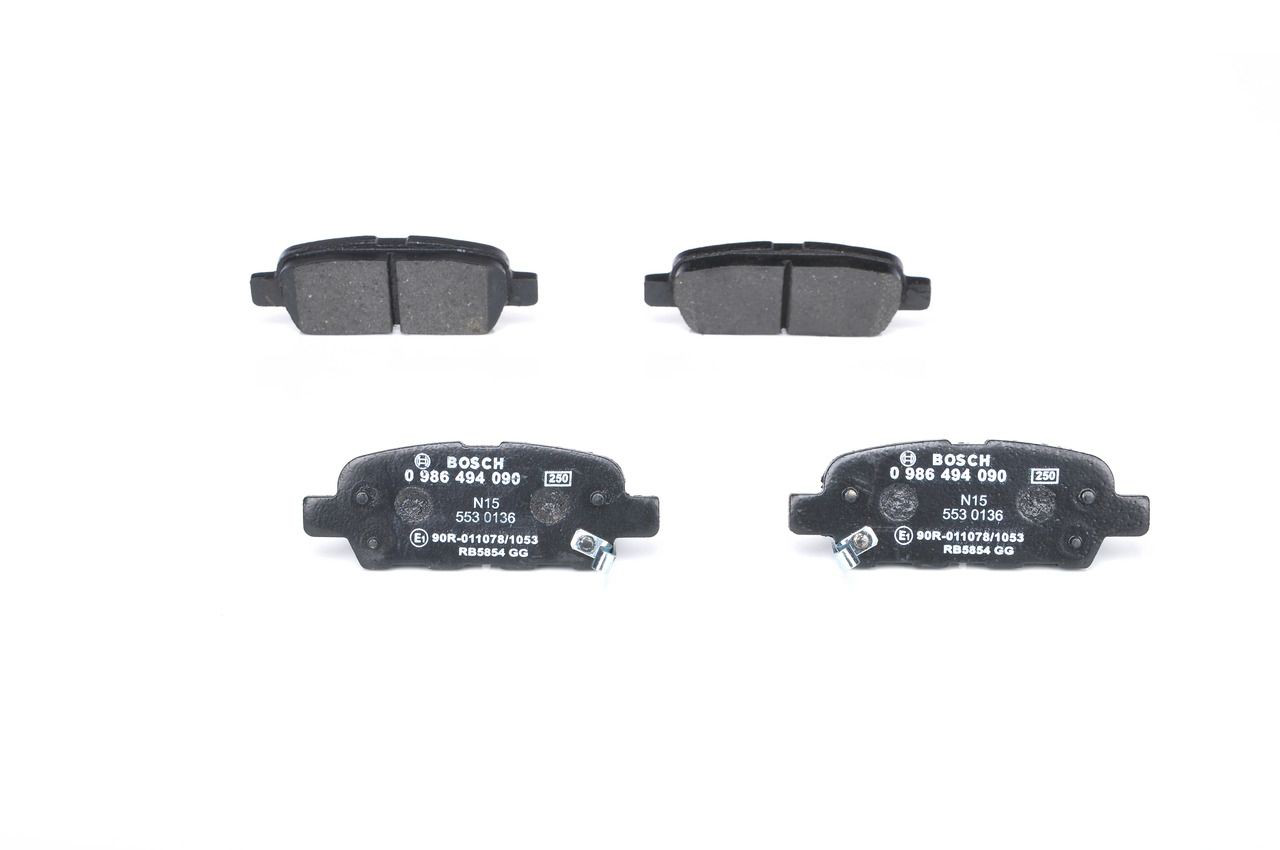 Задні гальмівні колодки Bosch 0986494090 ціна, від 23.22 USD