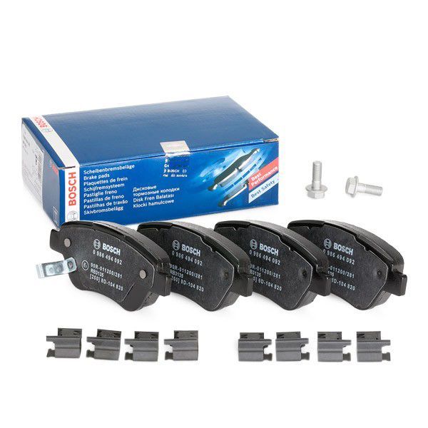 Передні тормозні колодки 0986494092 Bosch
