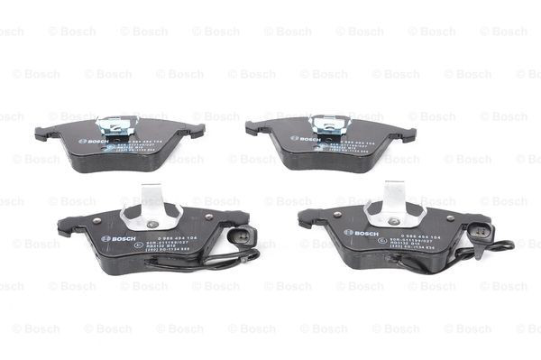 Купити 0986494104 Bosch Колодки гальмівні передні, дискові