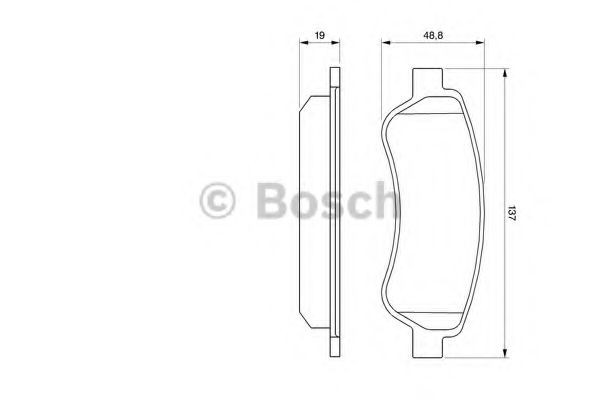 Задні дискові колодки Bosch 0986494110