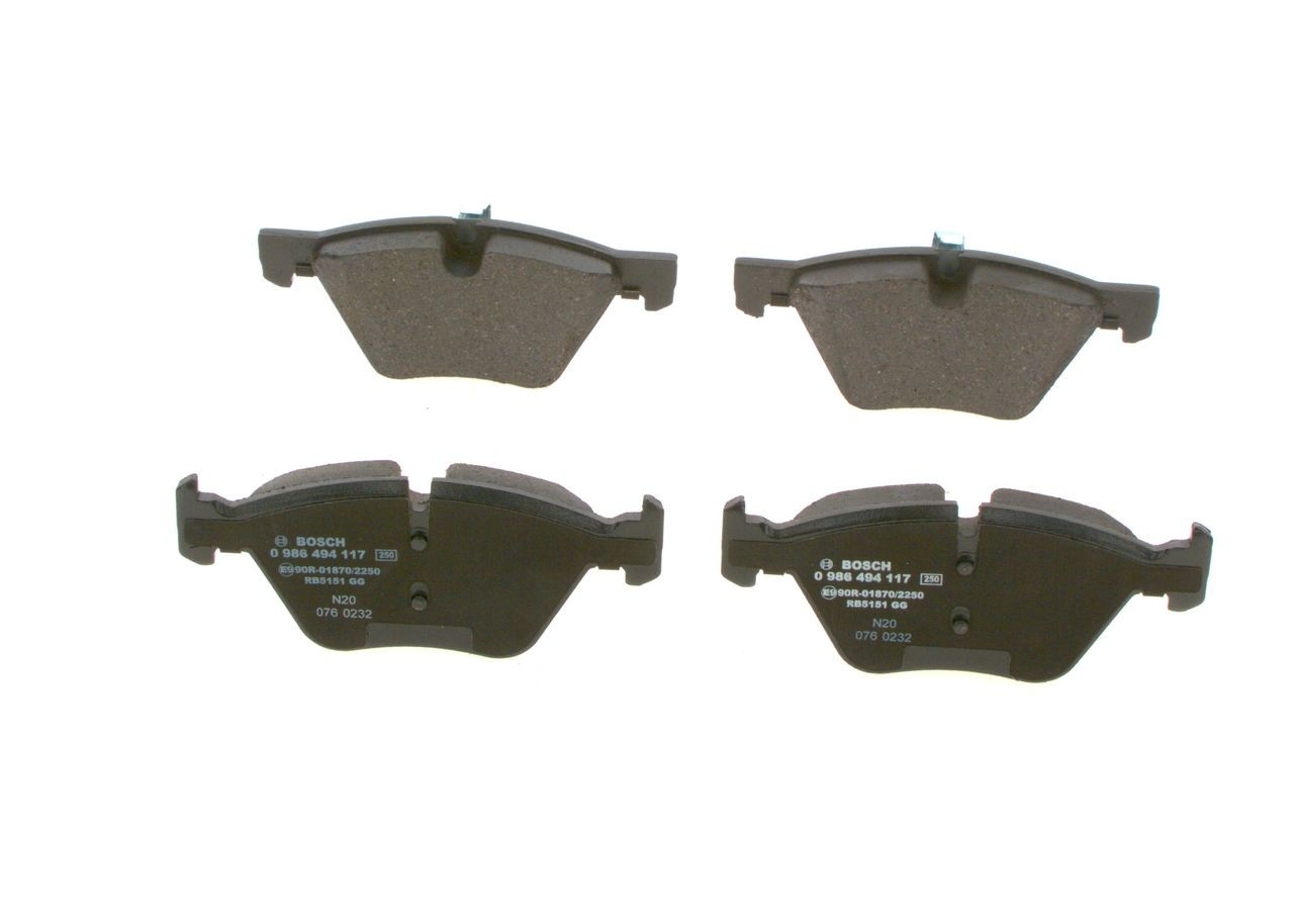 Передні тормозні колодки 0986494117 Bosch