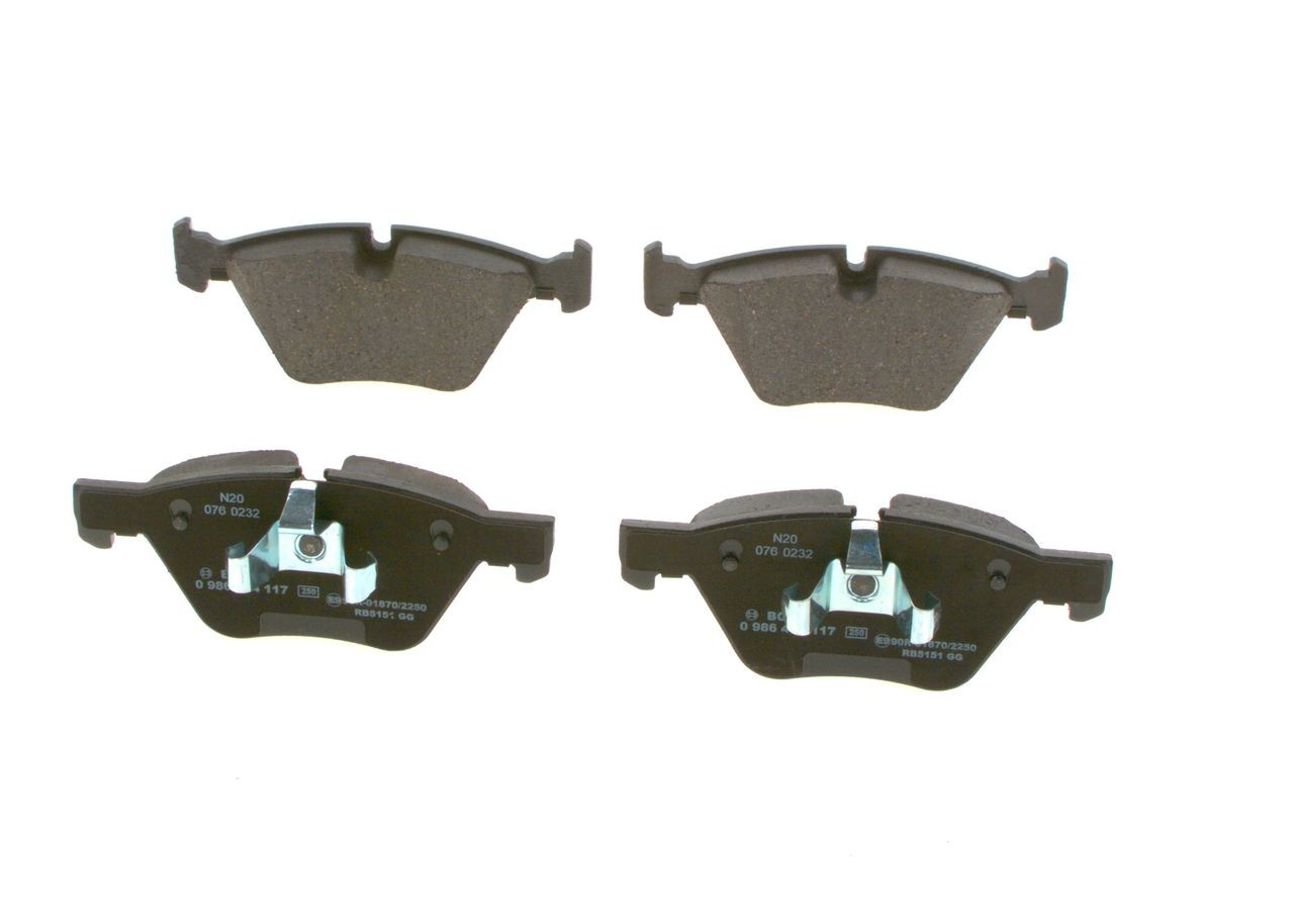 0986494117 Bosch Передні гальмівні колодки