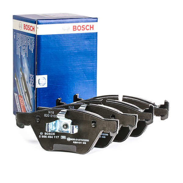 Купити 0986494117 Bosch Колодки гальмівні передні, дискові