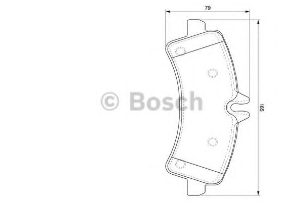 Задні дискові колодки Bosch 0986494122