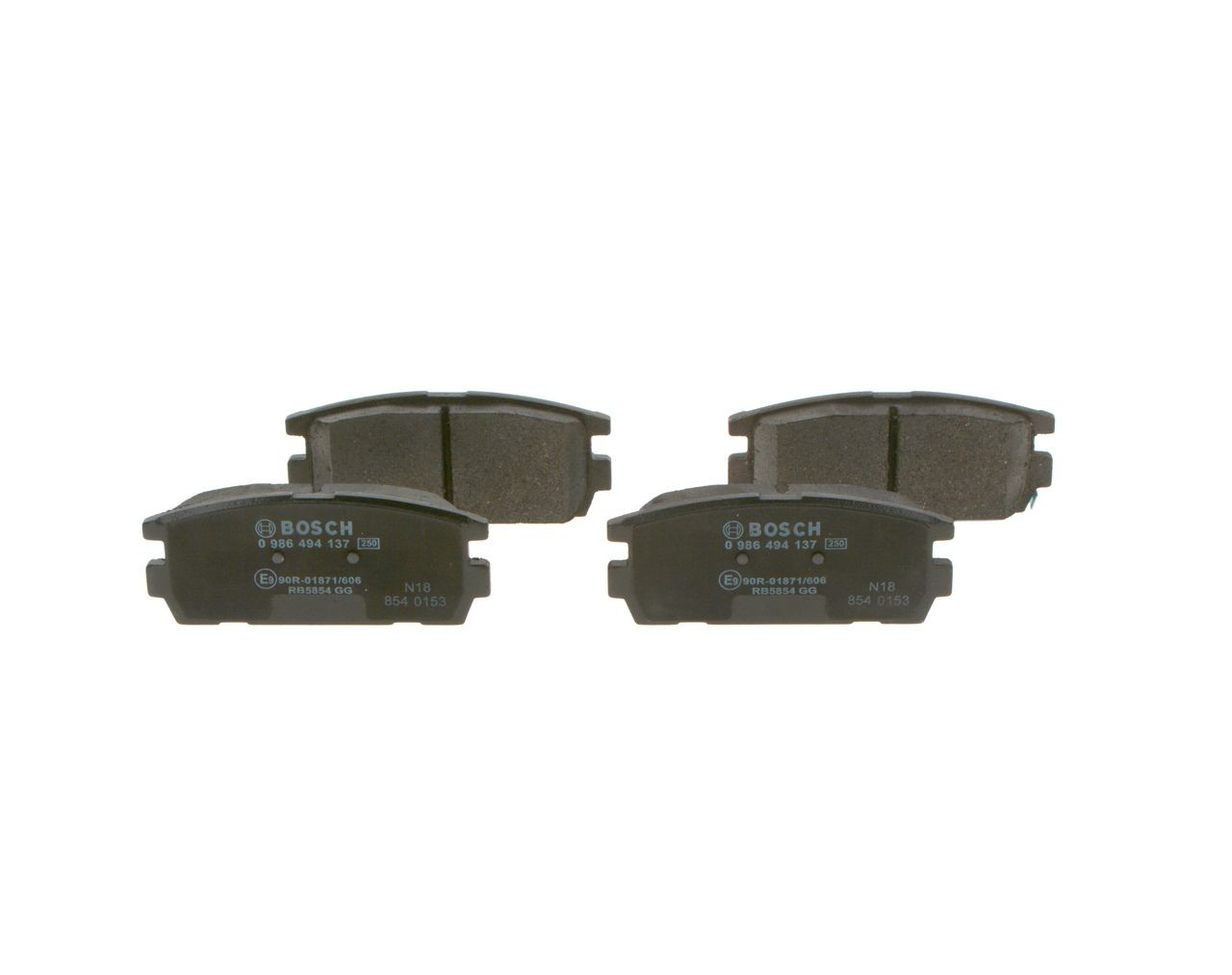 Задні гальмівні колодки Bosch 0986494137 ціна, від 28.14 USD