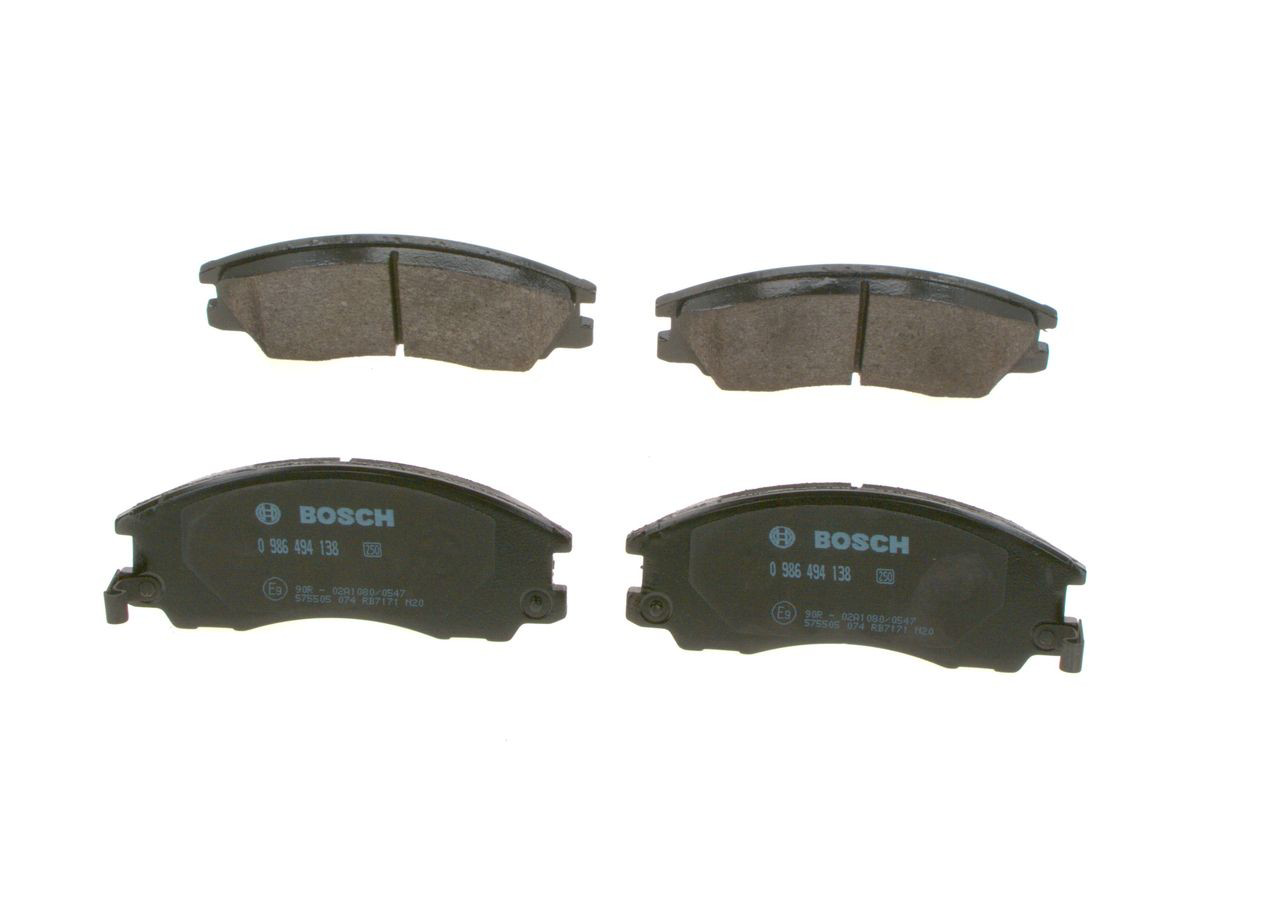 0986494138 Bosch Передні гальмівні колодки