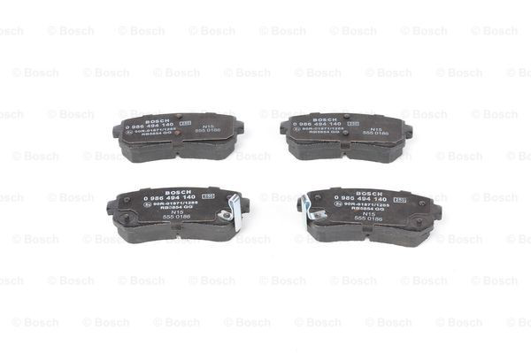 Задні гальмівні колодки 0986494140 Bosch