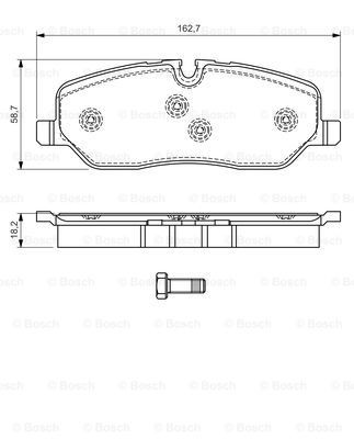 Гальмівні колодки Bosch 0986494147 ціна, від 38.52 USD