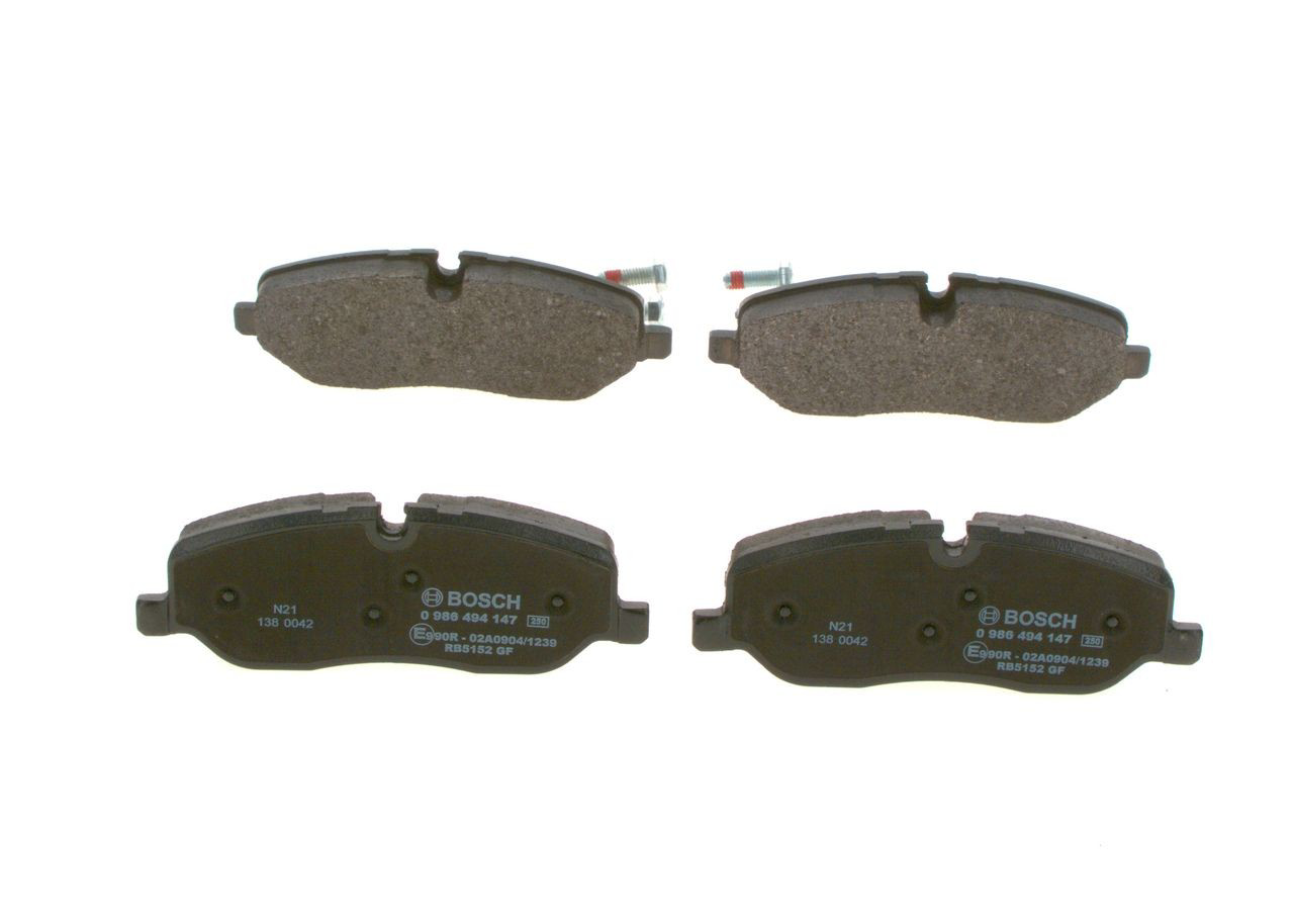 Купити 0986494147 Bosch Колодки гальмівні передні, дискові