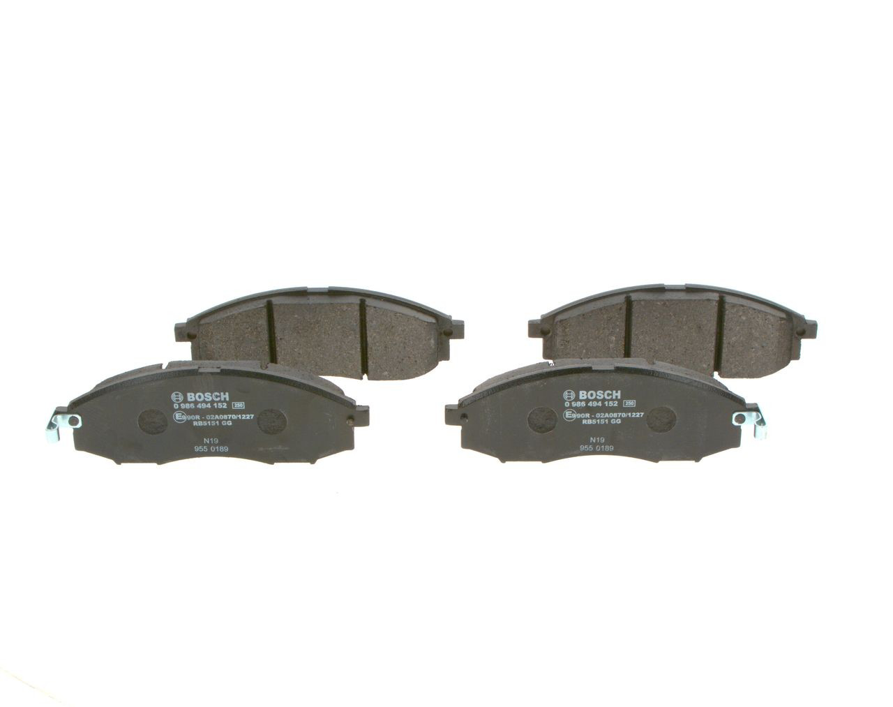 Купити 0986494152 Bosch Колодки гальмівні передні, дискові
