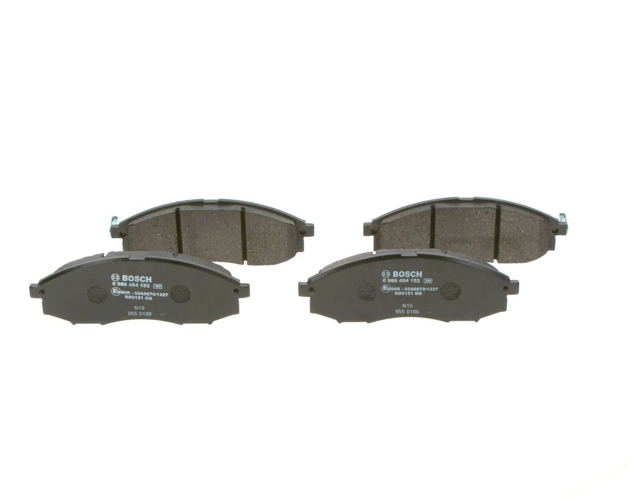 Передні тормозні колодки 0986494152 Bosch