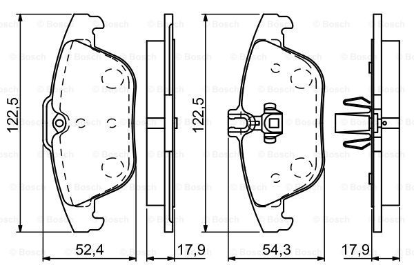 Купити 0986494162 Bosch Задні колодки